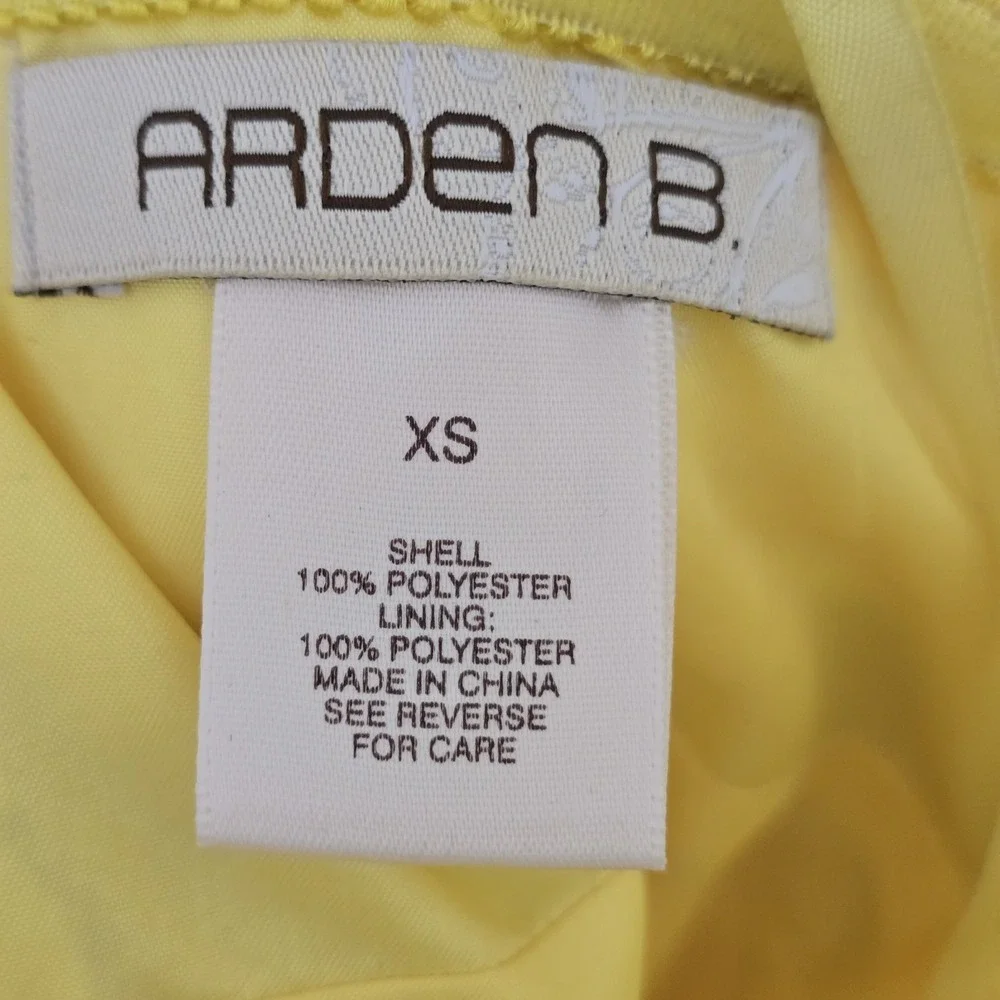 Y2K Fairy Arden B‎ XS Strapless High Low Dress Abstract Print Handkerchief Hem